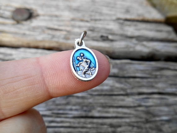 Small St. Christopher Charm - Patron Saint of Travel Small St. Christopher Charm - Patron Saint of Travel