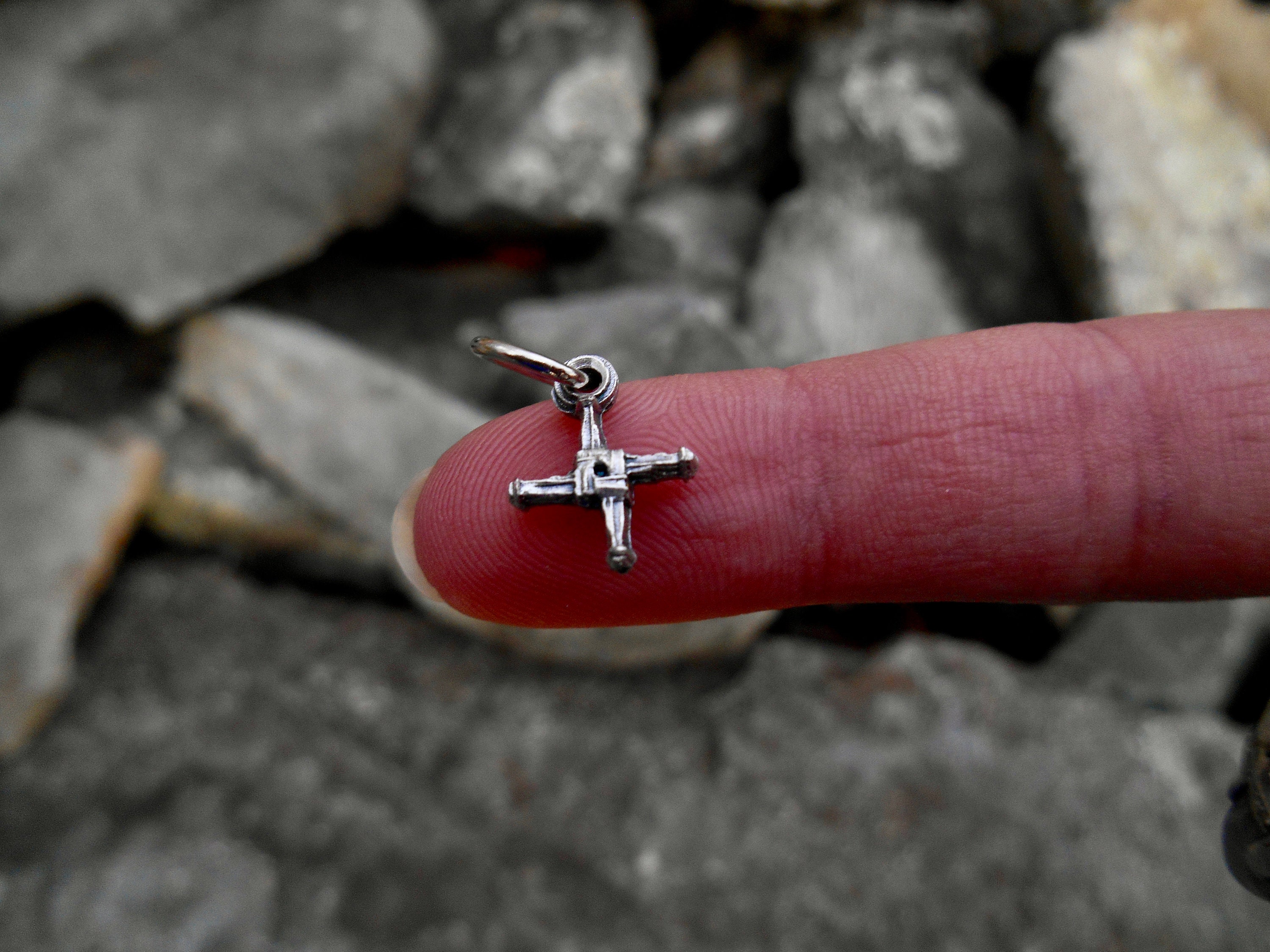 Dije de cruz de Santa Brígida (pequeño)/Medalla de Santa Brígida/Protección contra el mal/Santa Brígida de Irlanda/Confirmación/Dije de pulsera
