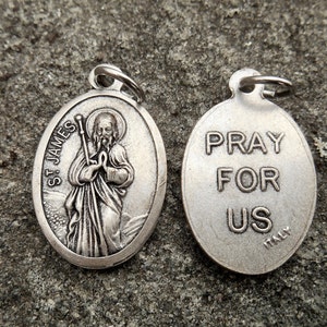 Saint James medal, Patron Saint Gift, Catholic Saint Medal, Confirmation Saint, James the Greater, Patron of Pilgrims and Spain