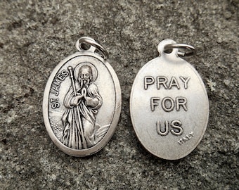 Saint James medal, Patron Saint Gift, Catholic Saint Medal, Confirmation Saint, James the Greater, Patron of Pilgrims and Spain
