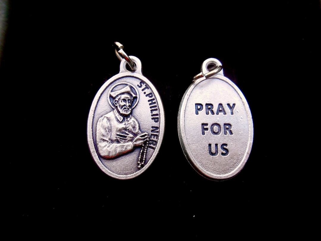 St Saint PHILIP NERI Saint Philip Medal, Catholic Saint Charm, Saint