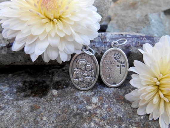 Saint Joseph Medal/ St Joseph Charm for Necklace/Saint Joseph Medal/Catholic Necklace/Catholic Gifts/Patron Foster Fathers/Expectant Mothers