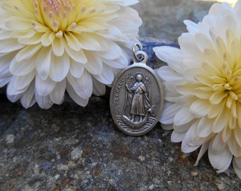 Médaille Saint Raphaël Archange En Argent 925 - 12mm - Bijou Religieux De Protection Et Guérison