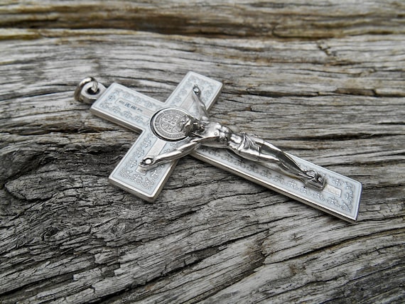 St benedict sale crucifix pendant