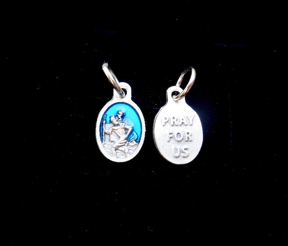 Small St. Christopher Charm - Patron Saint of Travel Small St. Christopher Charm - Patron Saint of Travel