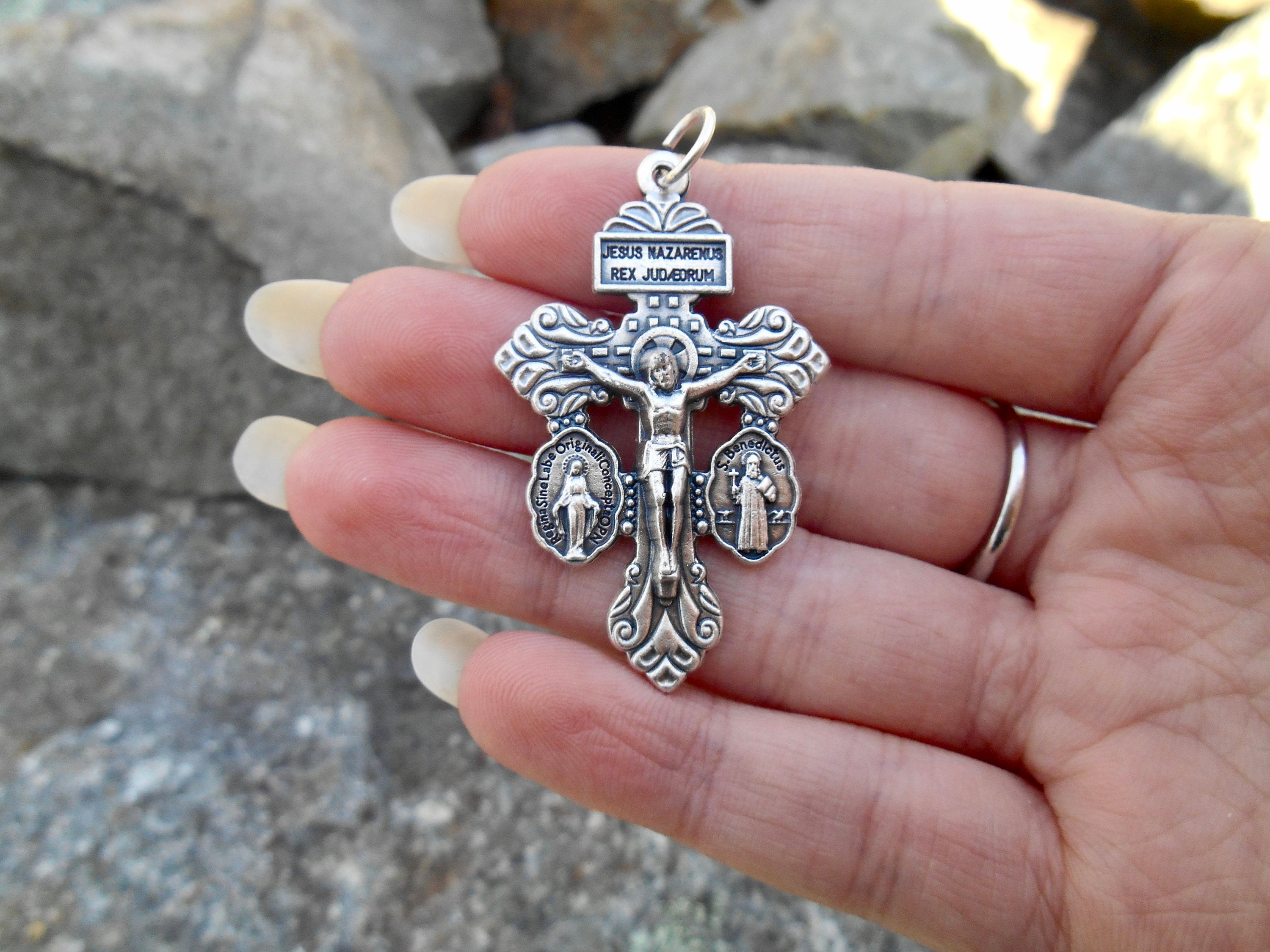 3-way Pardon Indulgence Crucifix/ St. Benedict & Miraculous Medals