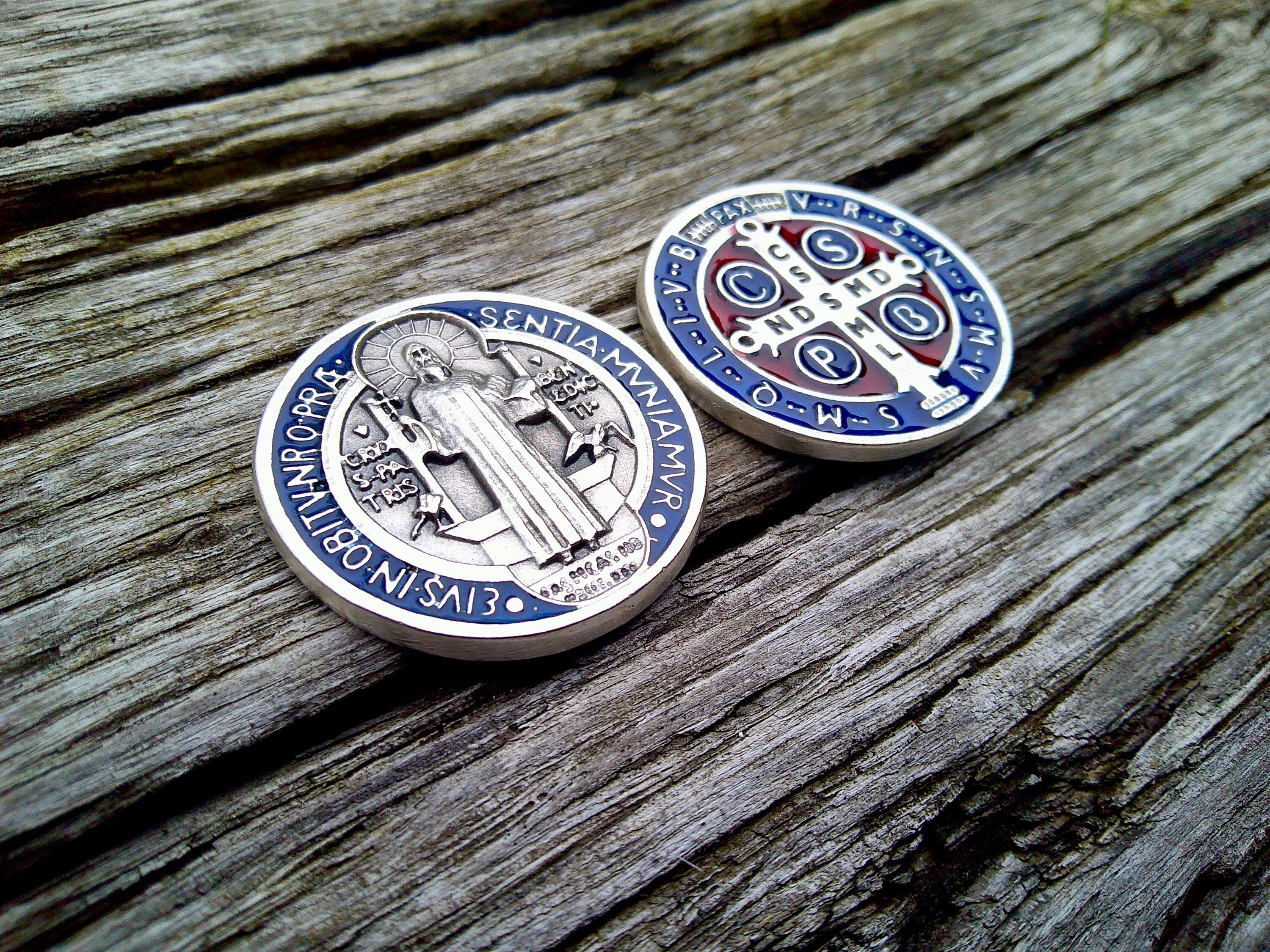 St Benedict medal xl meda Saint Benedict medal, Christian medal