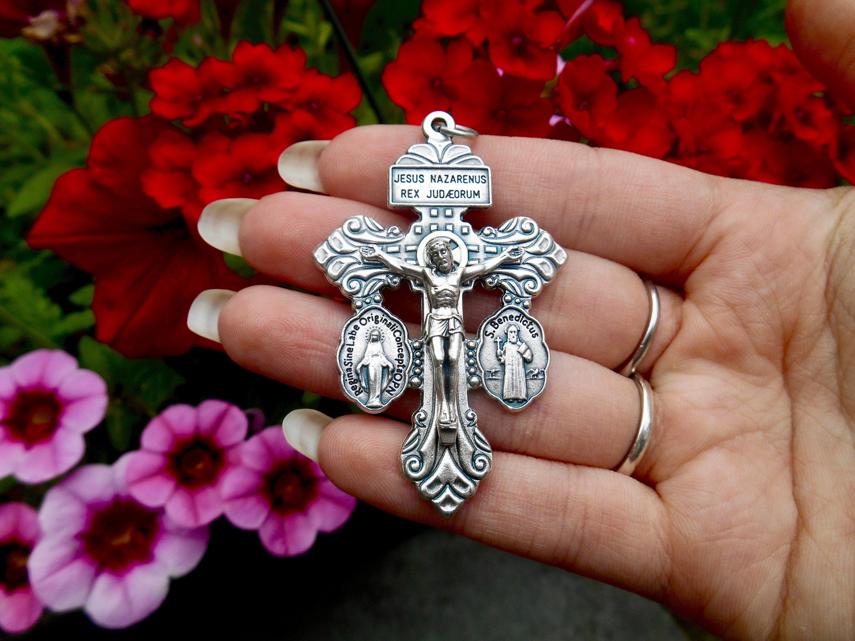 3-way Pardon Indulgence Crucifix/ St. Benedict & Miraculous Medals