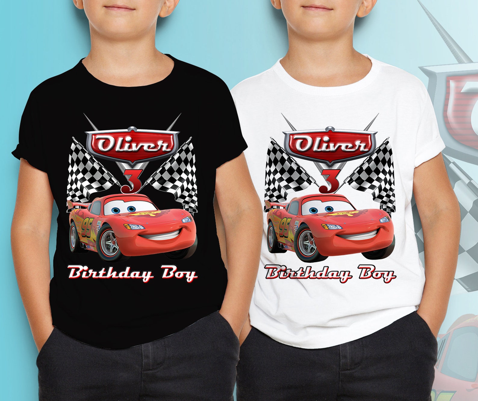 Personalized Birthday Tshirt Cars movie tshirt Etsy