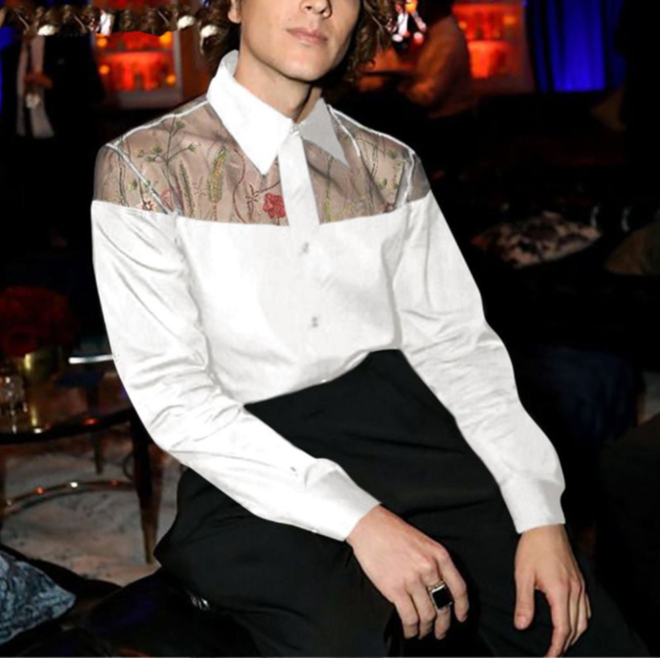 Mens sheer shirt Clearance