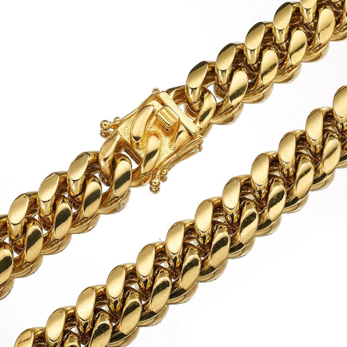 Cuban Link Chain Gold Cuban Link Chain Cuban Link Curb Etsy