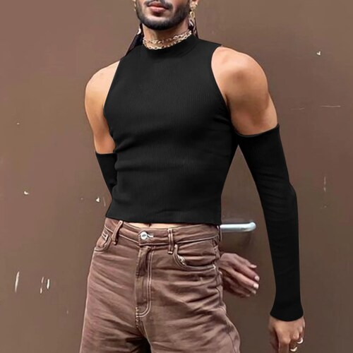 Sleeveless Turtleneck Top / Men's Raw 