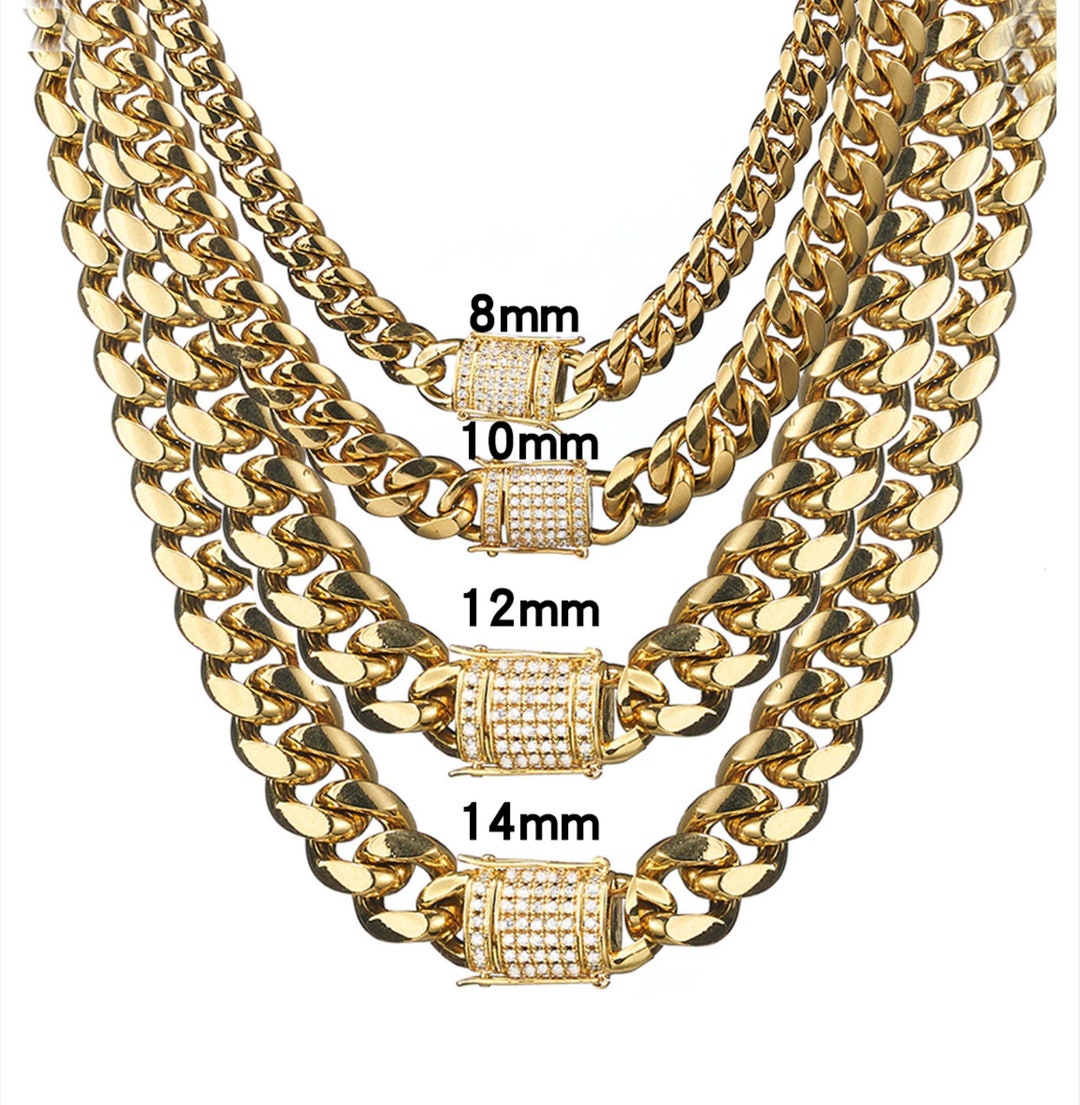 Cuban Link Chain Gold Cuban Link Chain Cuban Link Curb - Etsy