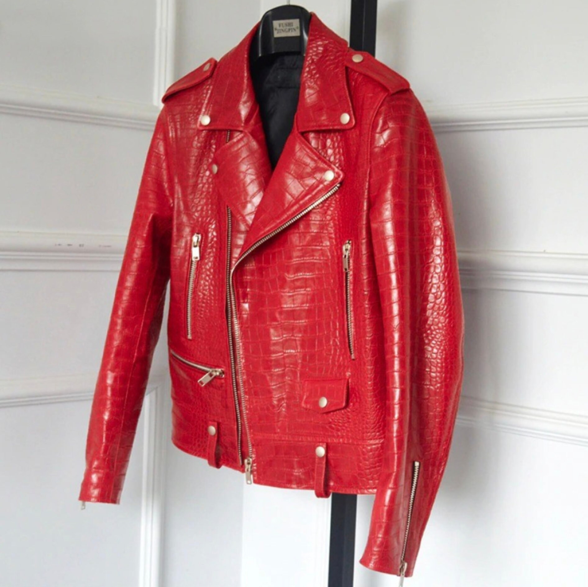 Faux Crocodile Coat - Etsy