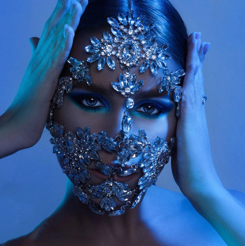 Masquerade Mask Crystal Masquerade Mask Rhinestone Mask - Etsy