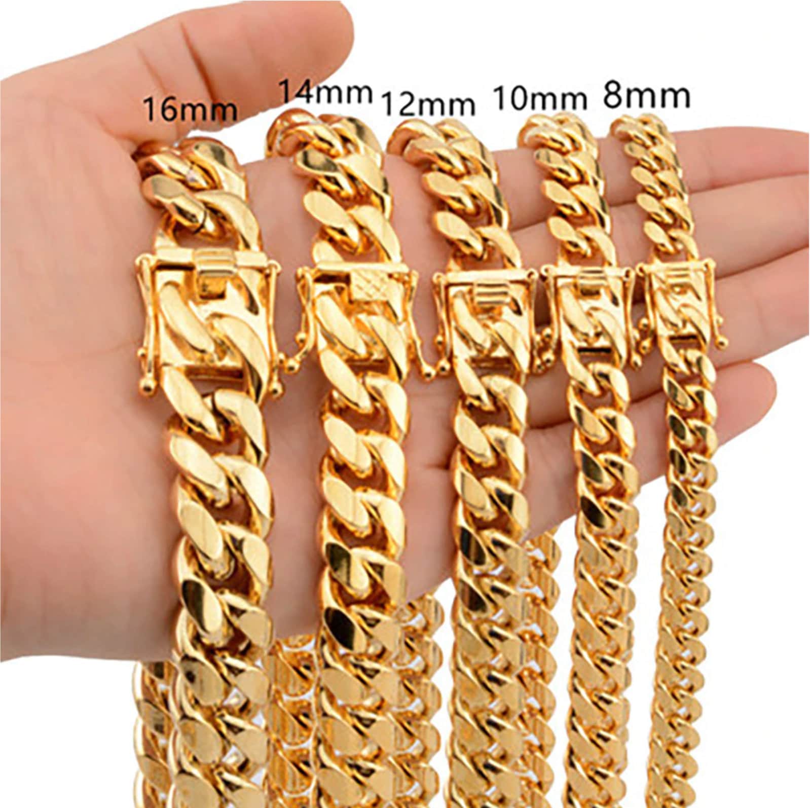 Cuban Link Chain Gold Cuban Link Chain Cuban Link Curb Etsy
