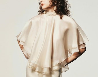 Silk long sleeves button down shirt /Women silk work top /Silk blouse / Party Blouse/ Silk top / Summer Clothing /Valentine Gift