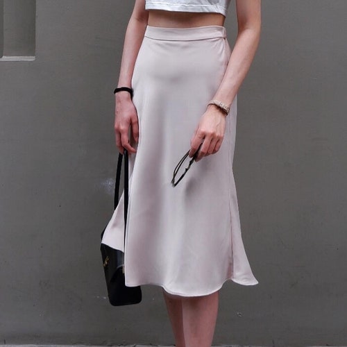 Pleated High Waisted Midi Skirt for Women - Etsy