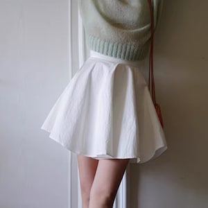 White skirt etsy cheap