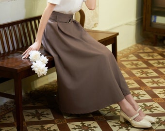Maxi Skirt - Graduation Skirt - High waisted skirt - Silk Skirt - Long Skirt - Plus Size Skirt - Gift For Her - Reception Skirt
