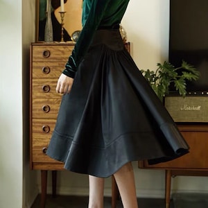 Maxi Skirt - Graduation Skirt - High waisted skirt - Silk Skirt - Long Skirt - Plus Size Skirt - Gift For Her - Reception Skirt LAA99