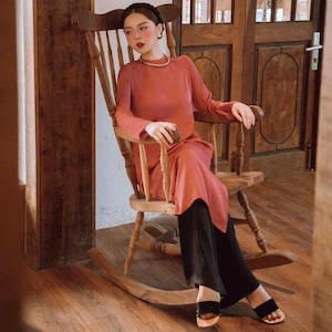 Silk Ao Dai Vietnamese with Pants -Ao Dai Women -Vietnamese Ao Dai - Ao Dai women with pants -Vietnamese lunar new year dress - Gift for her