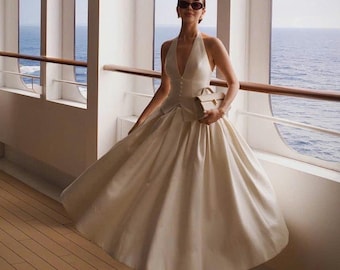 Maxi Skirt - Midi Skirt - High waisted skirt - Silk Skirt- Long Skirt - Plus Size Skirt - Gift For Her - Pleated Skirt LAA92