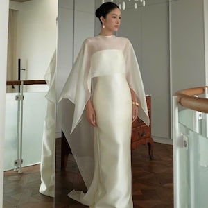 Ivory Dress - Maxi Dress - Bridesmaid Dresses - Silk Dress - Simple Wedding Dress - Engagement Dress - Slip Dress - Gift for her