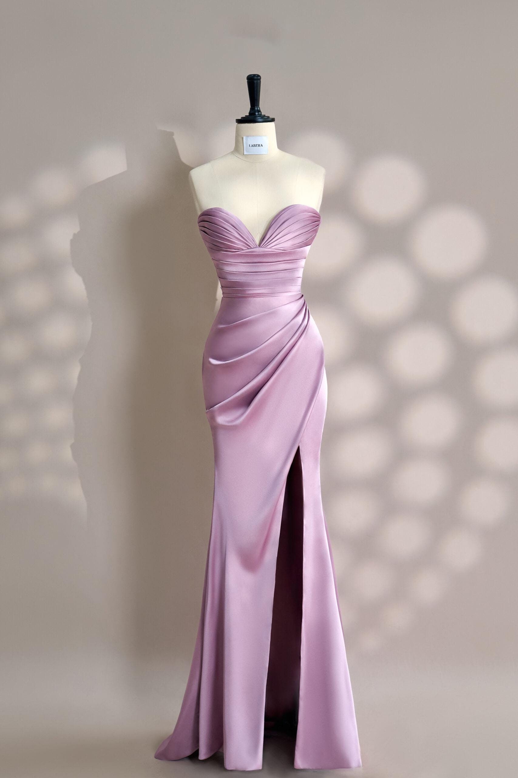 Aesthetic Lilac Satin Gown Debut Debenhams Elegant Maxi Purple