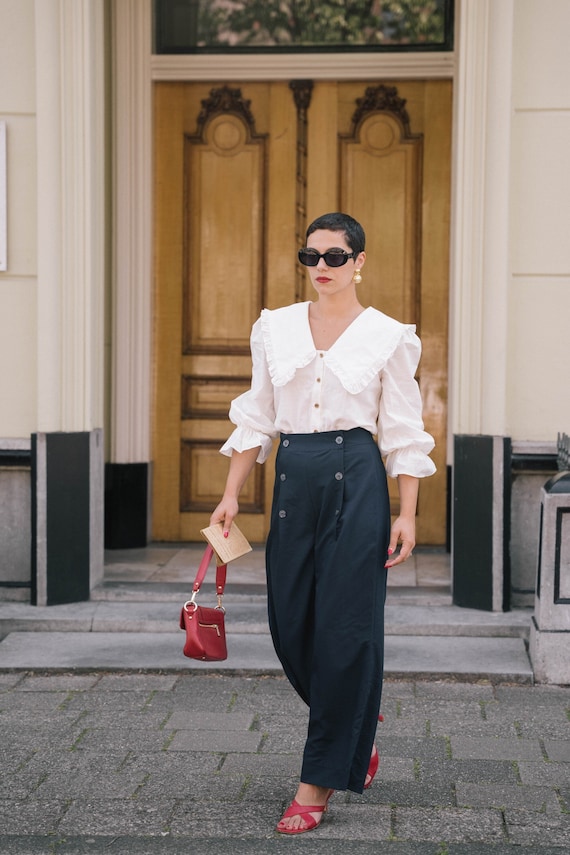 White blouse top for graduation