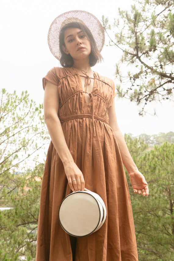 vintage flax dress