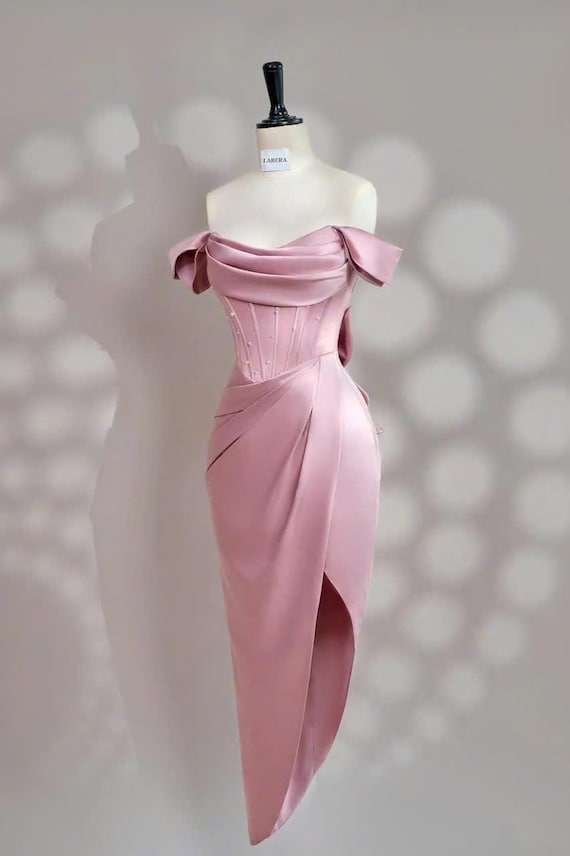 green emerald velvet dress Oscar Mauve Satin Engagement Gown Perfect for Photo Shoots  sharon rose  custom