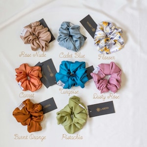 Scrunchies - Hair scrunchies - Silk Scrunchies - Baby Gift - Gift for her - Hair accessories - Accessories for women - Summer Accessories