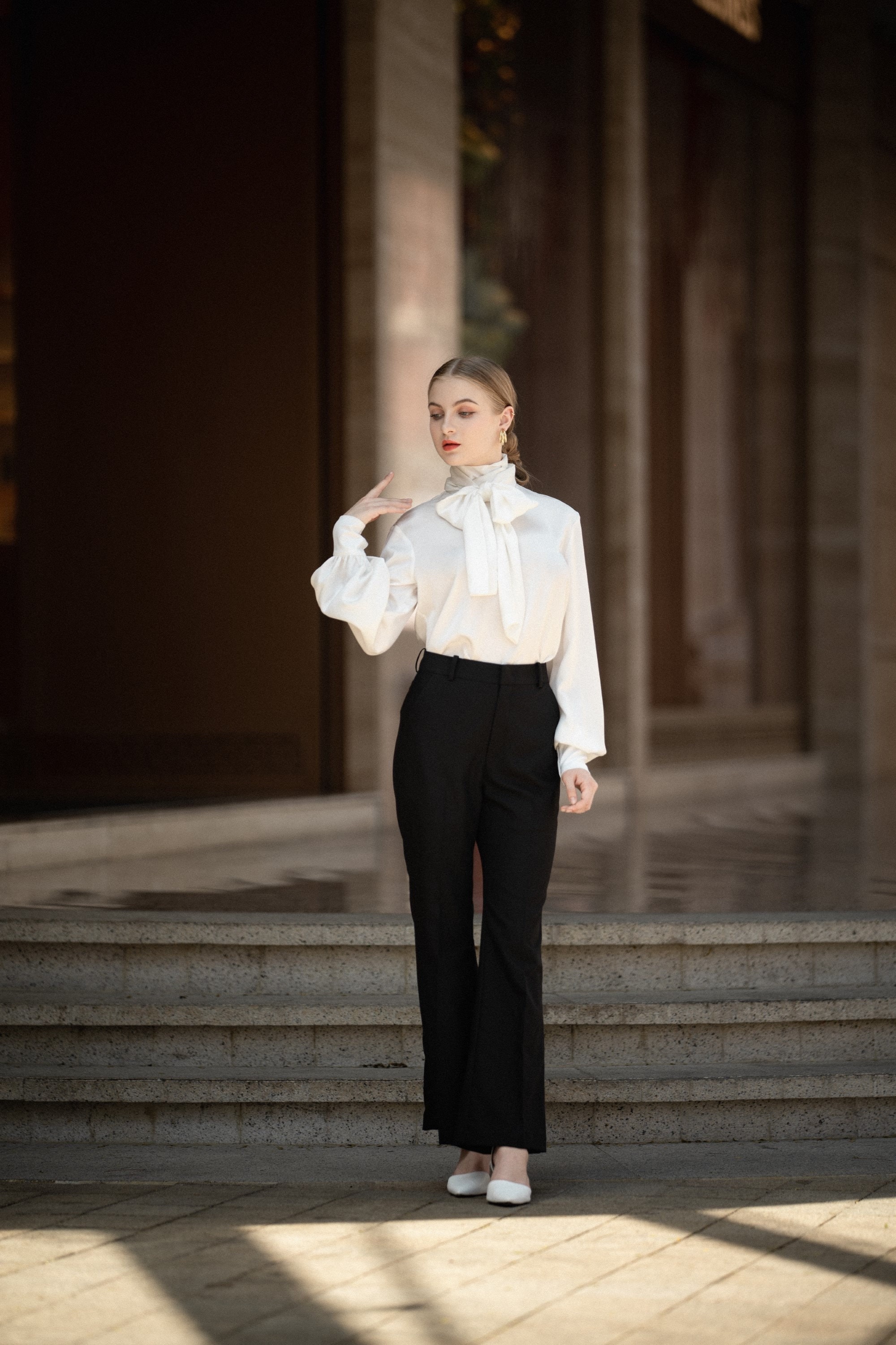 Silk Blouse for Women - Long Sleeves Blouse - Silk Blouse Silk Blouse for Women - Long Sleeves Blouse - Silk Blouse