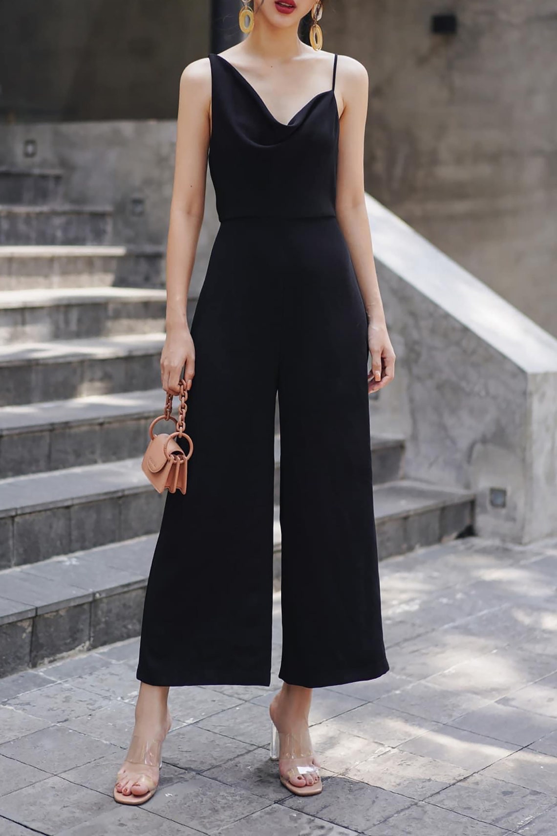 Ruffle One Shoulder Jumpsuit Bridal Jumpsuit Bridesmaid Etsy Canada