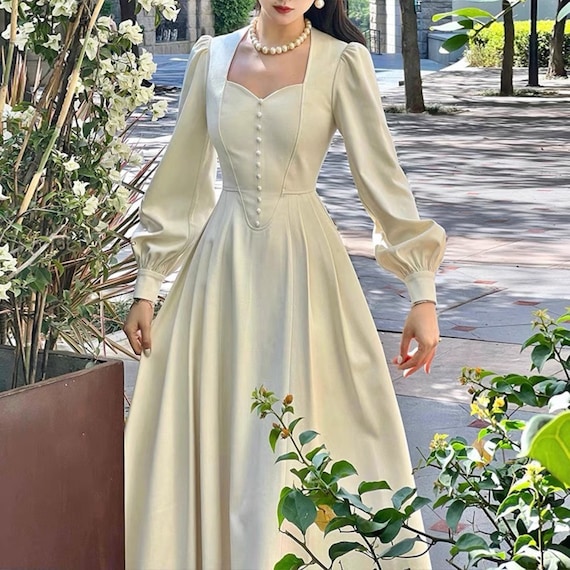 long vintage dresses