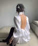 Halter neck dress - Silk Dress - Prom Dress - Ivory Dress - Wedding Dress - Bridesmaid Dresses - Engagement dress - Wedding Guest Dress 