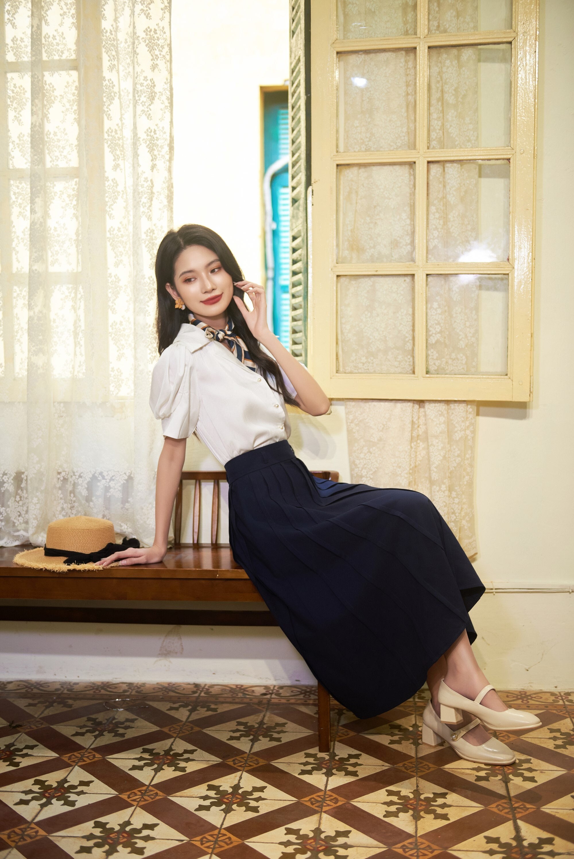 Maxi Skirt - Midi Skirt - High Waisted Skirt - Pleated Skirt