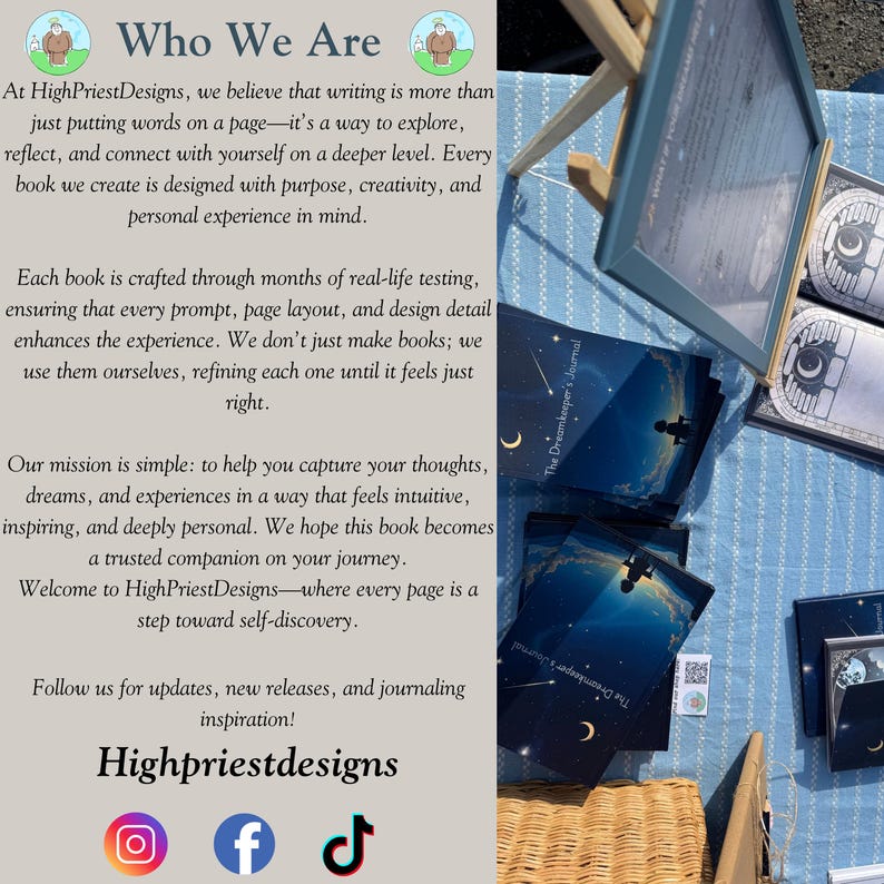 Brand story & mission – spiritual gift journal for dreamers seeking lucid dreaming practice, dream interpretation, and personal growth.