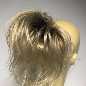 human hair Black to blonde human hair Scrunchie hairpiece ponytail extensions