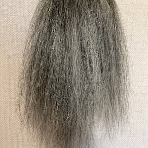 100%アフロコース人毛、塩コショウ10インチヘアピース、ポニーテールエクステンション、ウェーブ（28/05）