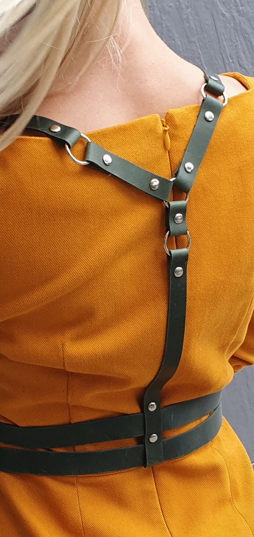 Leather Harness Bra Leather Body Harness Fashion Etsy