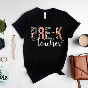 Lehrer Shirt für Pre K Lehrer Leopard Pre-K Lehrer Shirt Lehrer Geschenk Pre K Leopard Lehrer T Shirt Pre K Geschenk für neue LehrerPre K Shirt