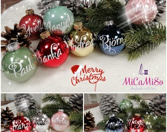 Personalisierte Weihnachtskugeln, Individuelle Christbaumkugel, Weihnachten,Geschenk, Handmade,Bedruckt