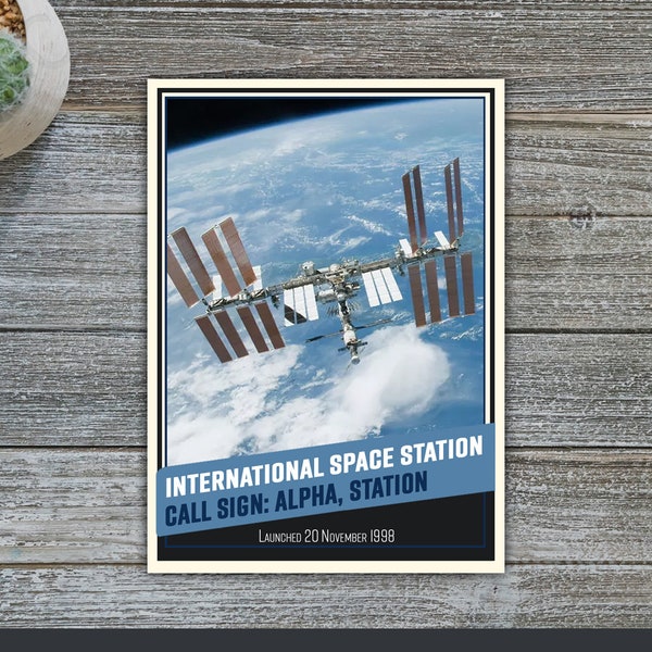 ISS International Space Station Collector Baseball Card