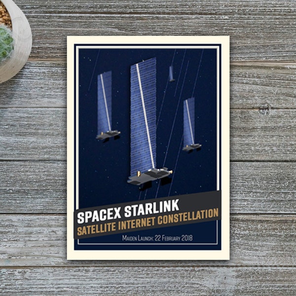 SpaceX Starlink Satellites Collector Baseball Card