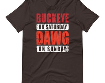 Ohio State Buckeyes Saturday Cleveland Browns Dawg Sunday T-Shirt