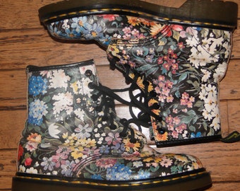 dr martens floral boots sale