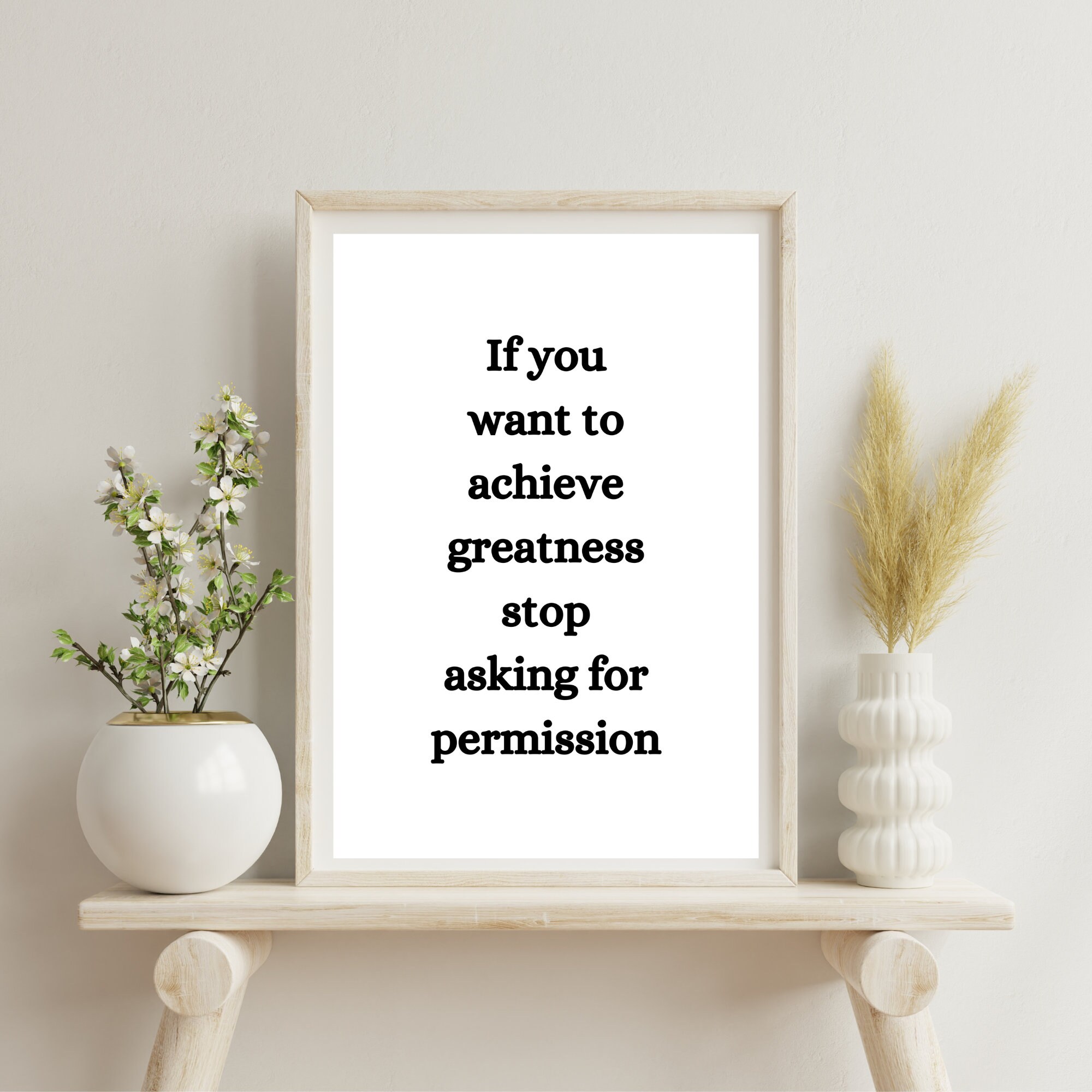 If You Want to Achieve Greatness | Inspirational Quotes, Minimalist Decor,  Typography Poster, Motivational Quotes - Etsy Israel, image size:2000x2000