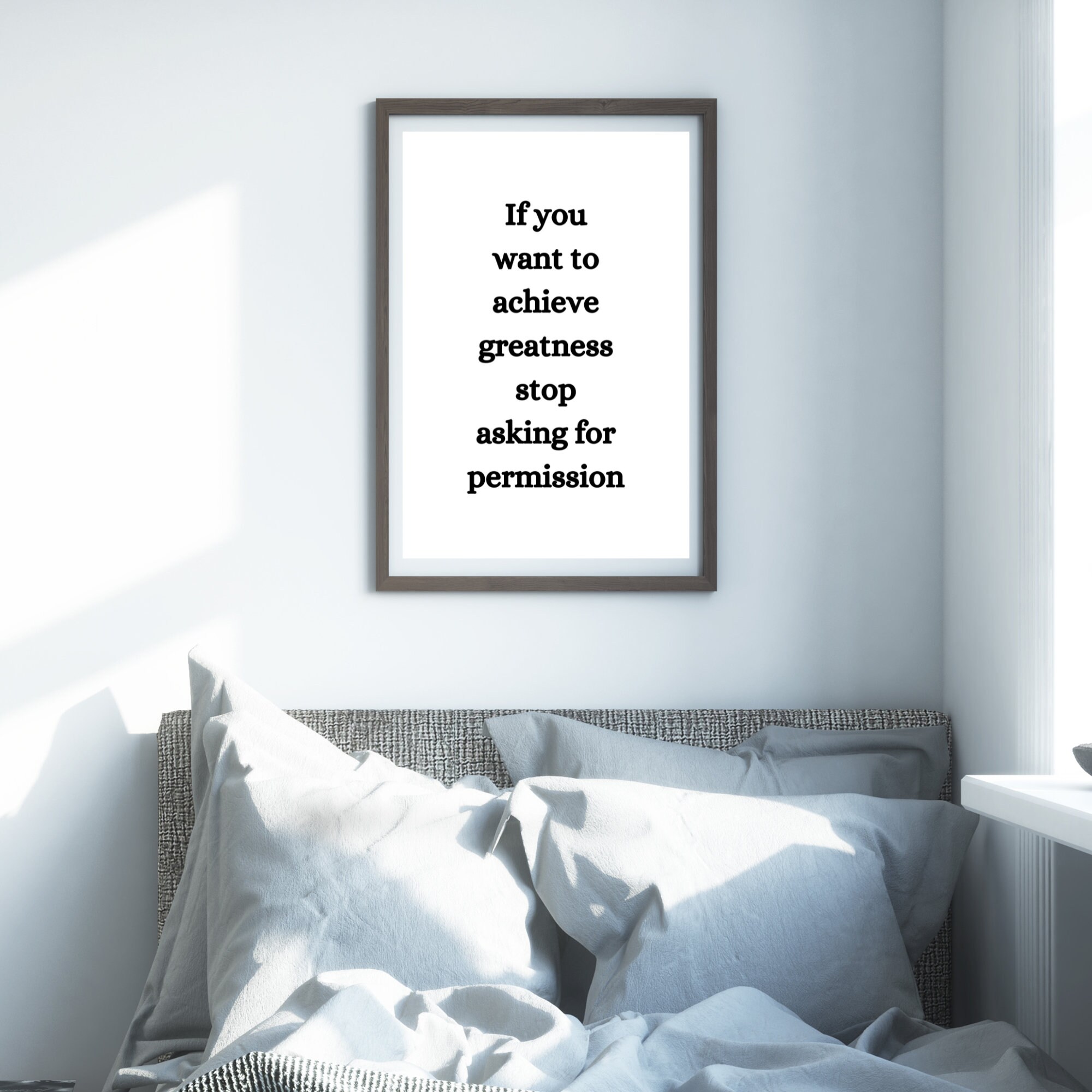 If You Want to Achieve Greatness | Inspirational Quotes, Minimalist Decor,  Typography Poster, Motivational Quotes - Etsy Israel, image size:2000x2000